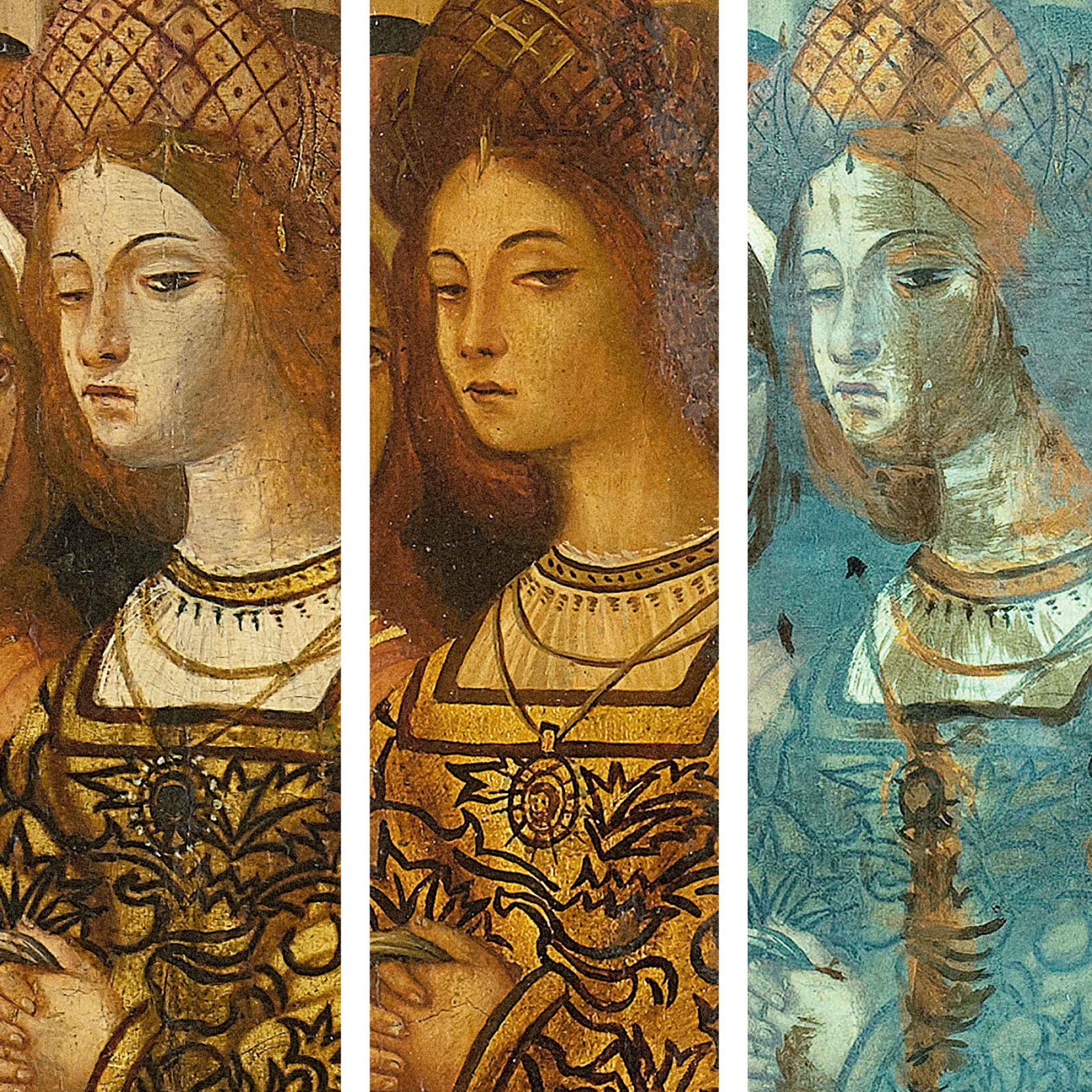 Tres quadres de la mateixa dona. Una obra verdadera, una falsa i una ultraviolada