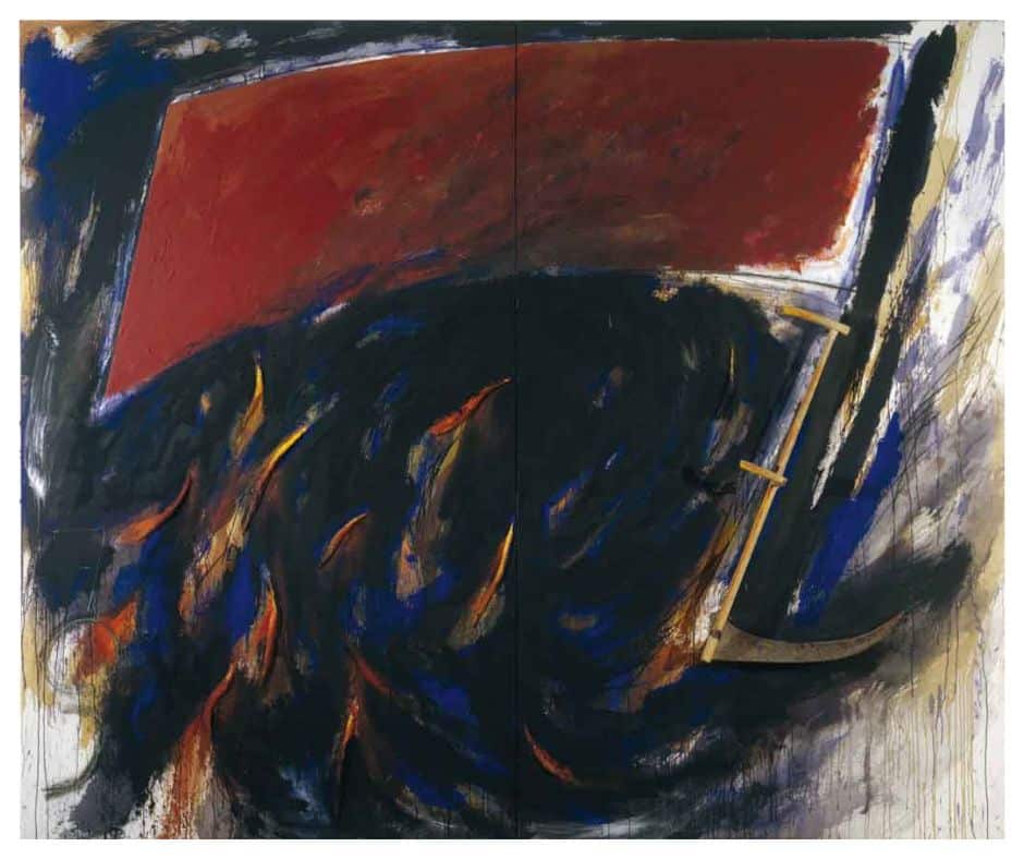 Obra Roig i foc, 1986, de Josep Niebla