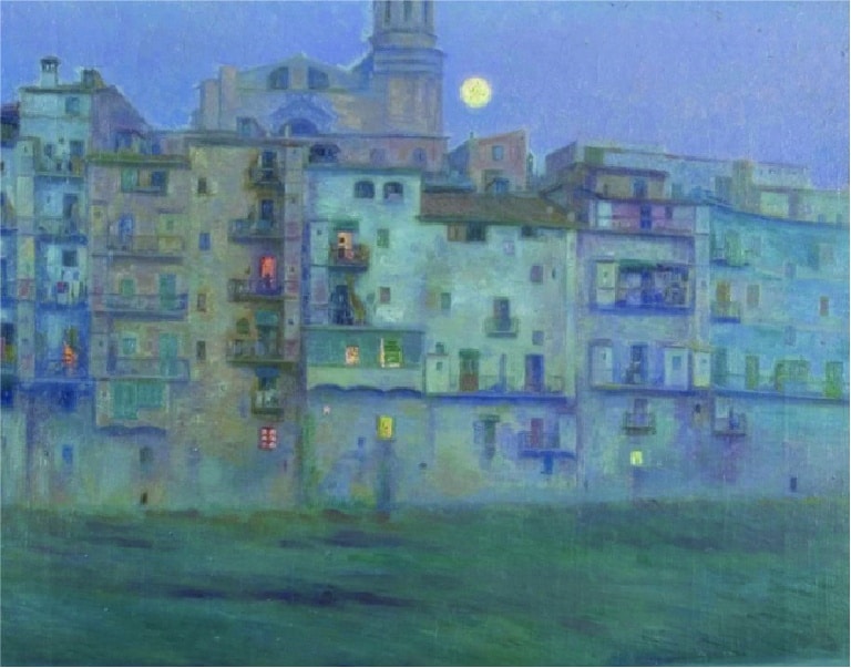 Nit de lluna a Girona (pintura)