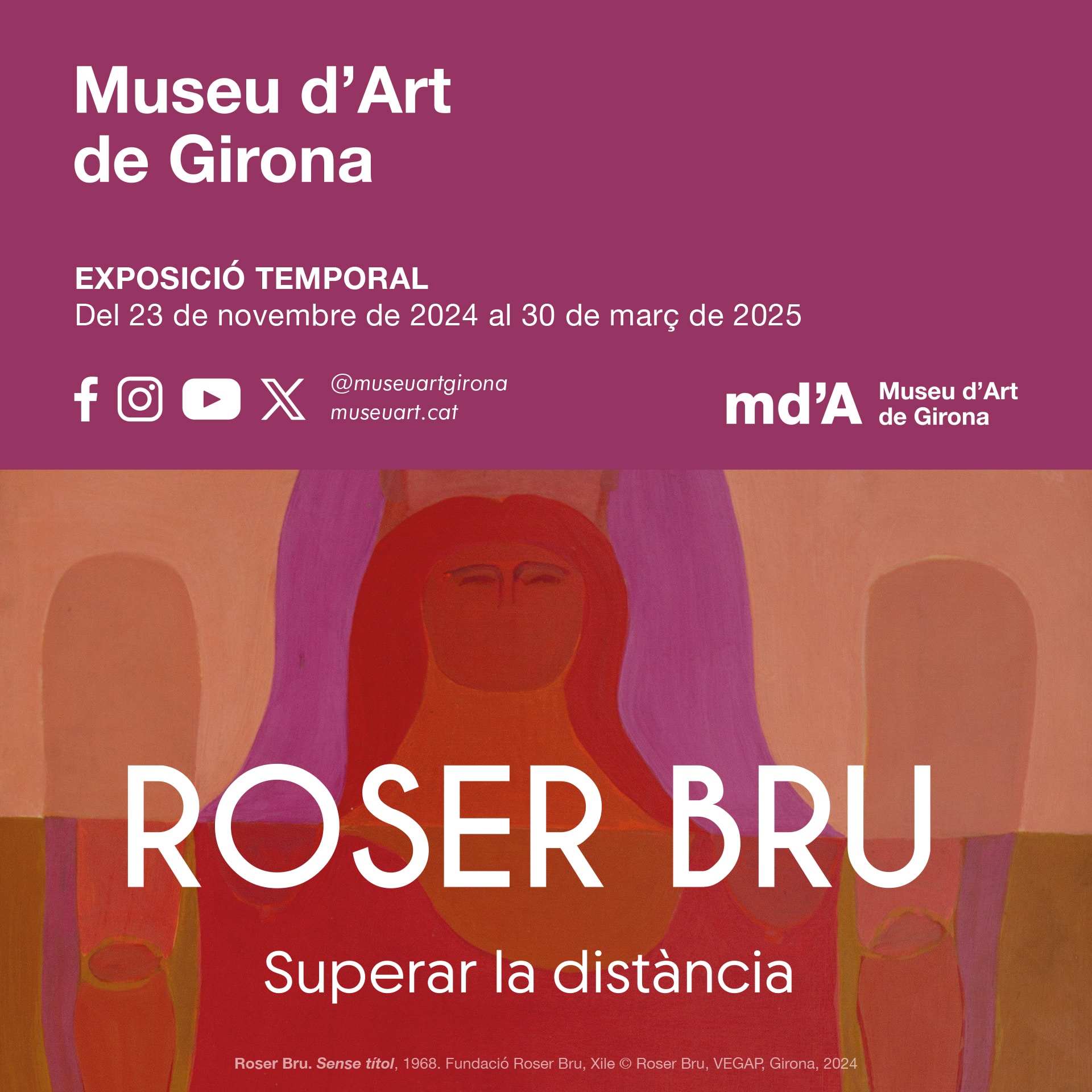 Roser Bru. Superar la distància. Exposició temporal. Del 23 de novembre de 2024 al 30 de març de 2025