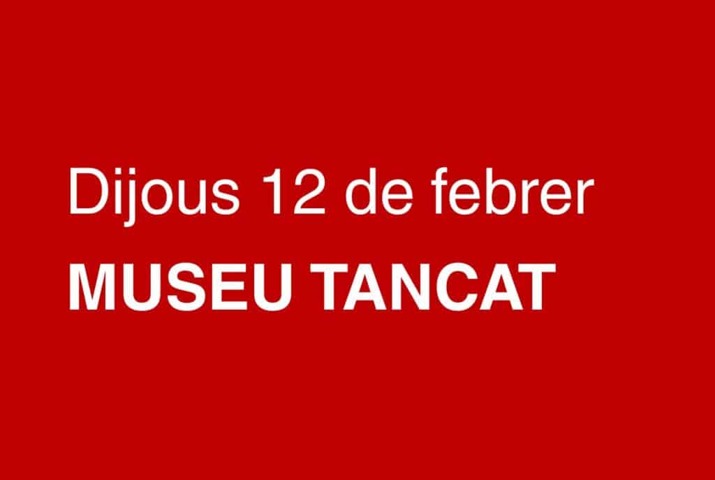 Avis de tancament del museu per ventades fortes