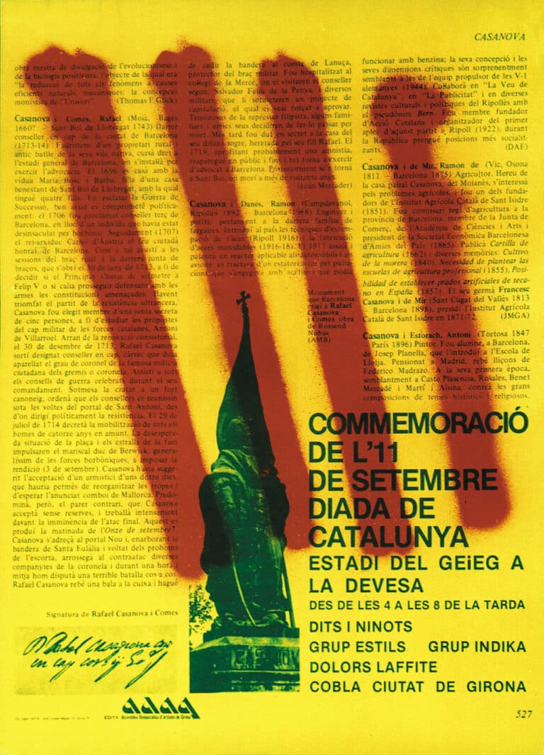 Cartell de l’ADAG, obra de Joan Casanovas