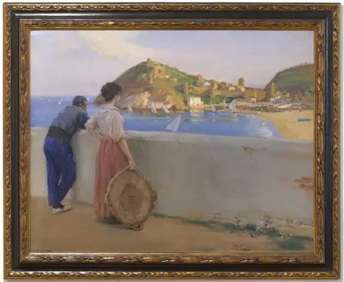 Laureà Barrau (Barcelona, 1863 – Santa Eulària des Riu [Eivissa], 1957)
Tossa de Mar, 1908. Oli sobre tela. 78 x 100 cm. Museu d’Art de Girona, núm. reg. 138.820. Dipòsit del Fons d’Art de la Generalitat de Catalunya
Fotografia: Rafel Bosch